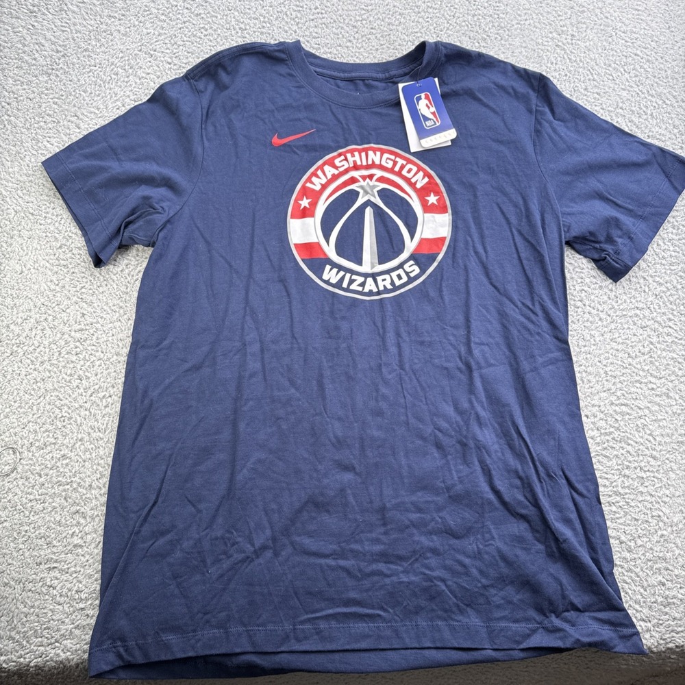 Nike Tee Washington Wizards T-Shirt Mens XL Navy Blue NBA Basketball District DC